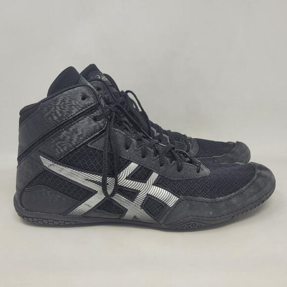 Asics Matcontrol 3 Wrestling Shoes 12 Black Silver Lightweight Flexible 1081A053 main image 10